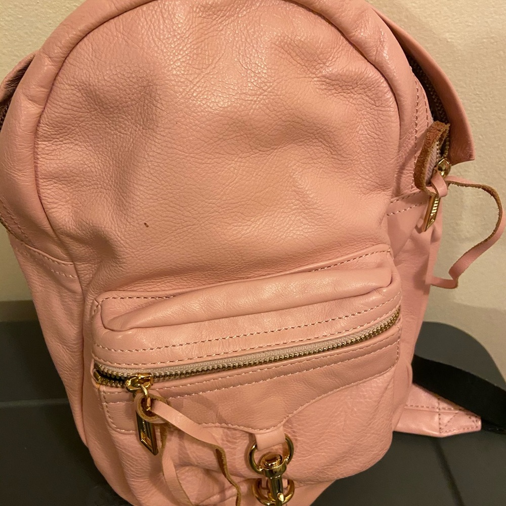 Rebecca Minkoff Backpack pink leather small size